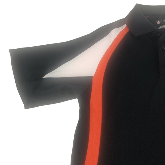 NFL Cincinnati Bengals Men's Polo Small Team Apparel Football Black Orange KCCR - Picture 5 of 12